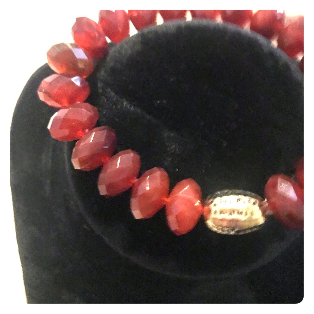 New Avon Natural Beauty Stretch Bracelet Rust